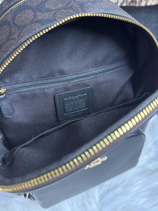 Рюкзак оригінал Coach Court In Signature Canvas, Gold/Brown Black