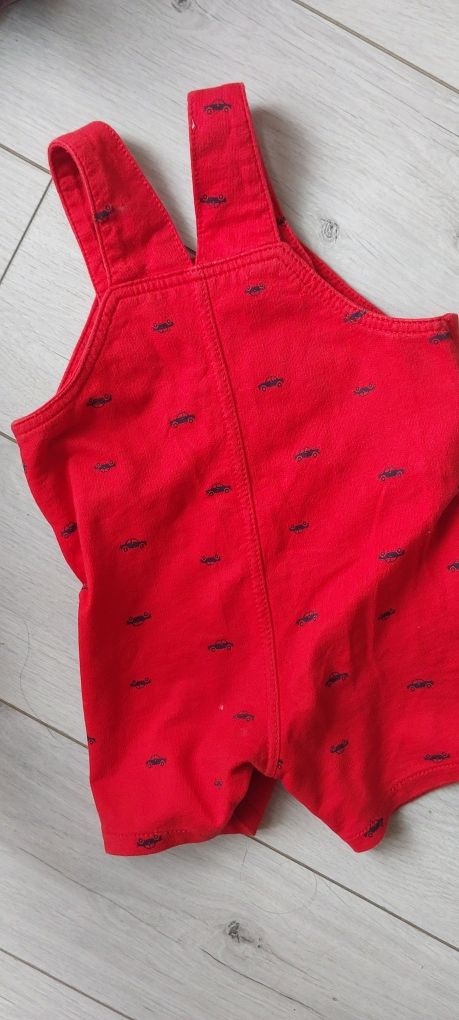Spodenki niemowlęce na szelkach ogrodniczki 74 80 carter's