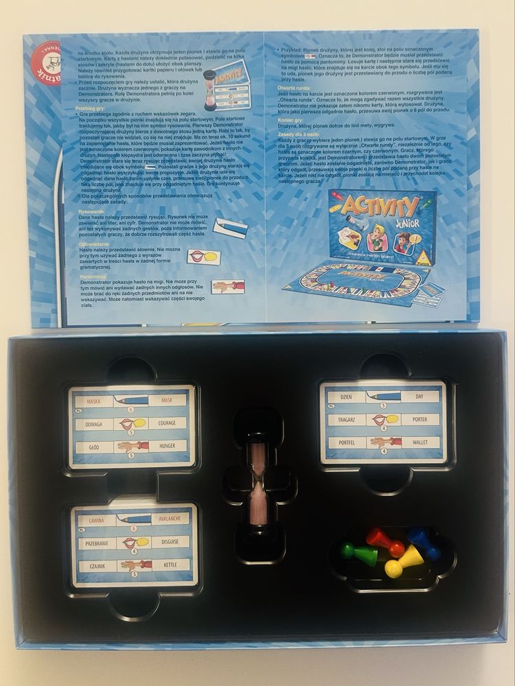 Gra Activity Junior-nowa (hasła w języku polskim i angielskim)
