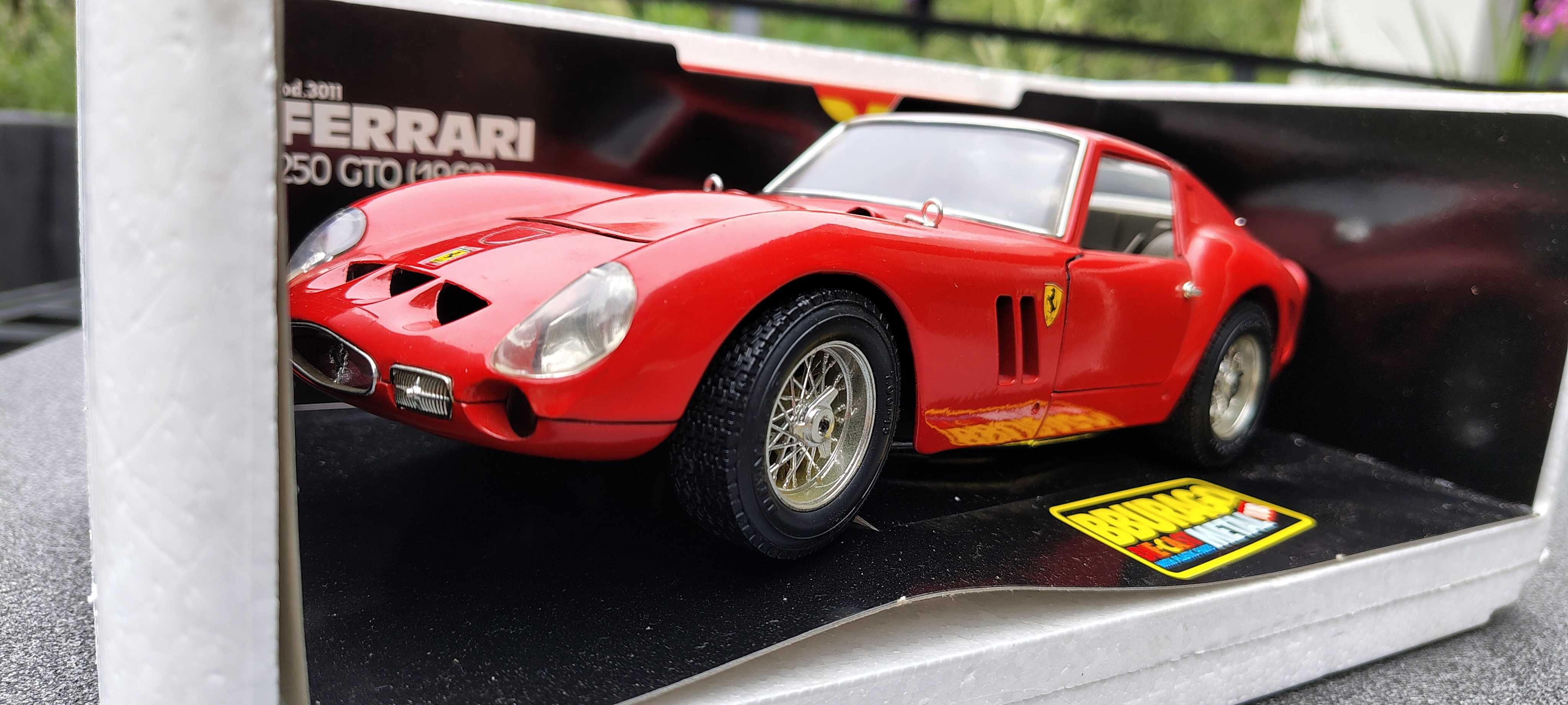 Bburago model Ferrari 250 gto czerwony 1:18 cod3011