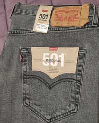 Мужские джинсы  Levis 501 серые.