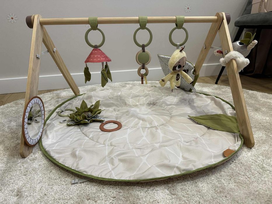 Mata Edukacyjna z drewnianym stojakiem- Boho Chic