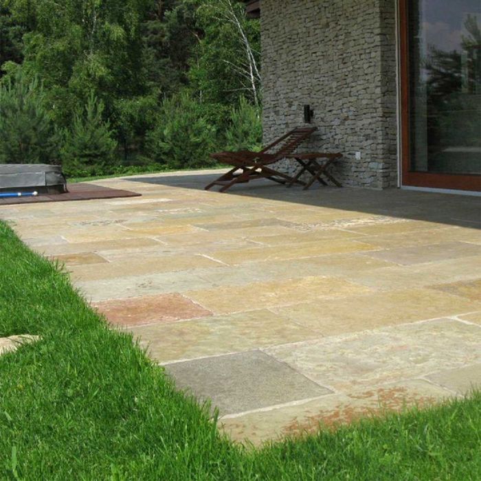 Wapień French Antykowany | Mix formatów na ogród | Naturalny kamień