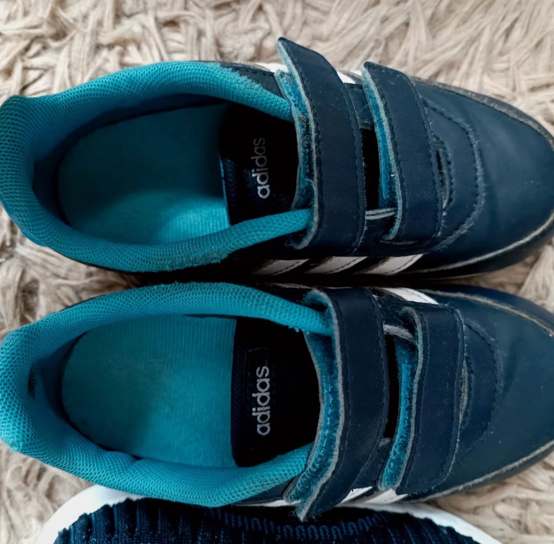 Buty sportowe, adidas, cool Club, 27, granatowe, białe,