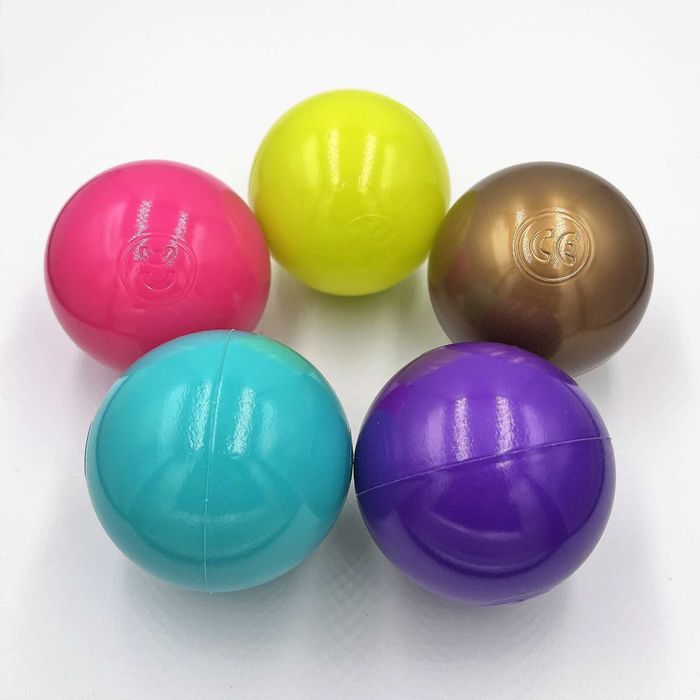 Plastikowe piłeczki piłki kulki - zestaw wiosenny 200szt. 7cm