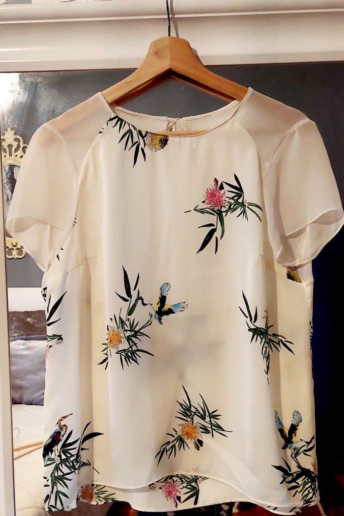 Blusa  branca da  Zara