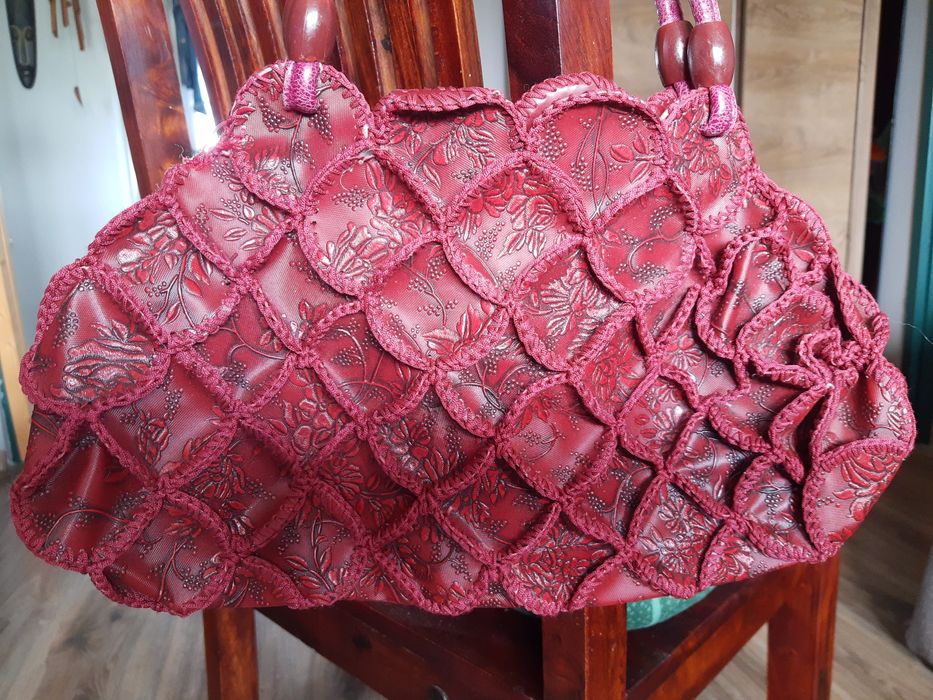 Czerwona oryginalna torebka