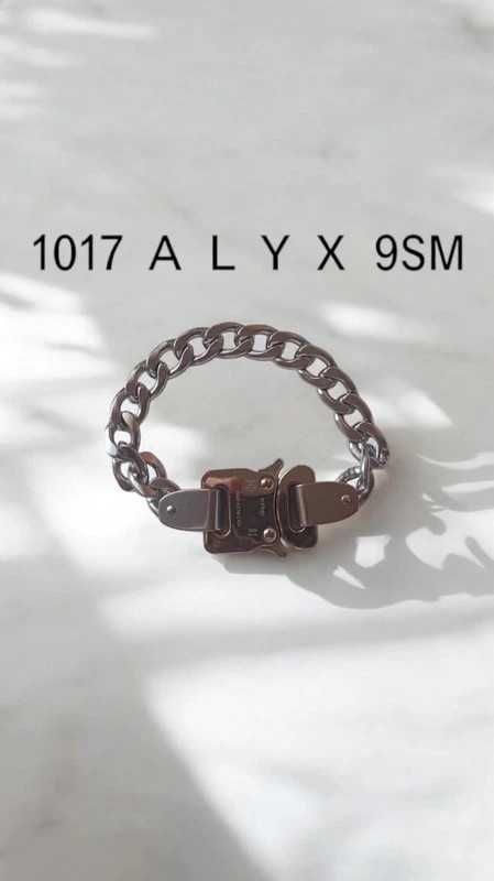 1017 ALYX 9SM bracelet bransoletka srebrna metalowa opium swag y2k