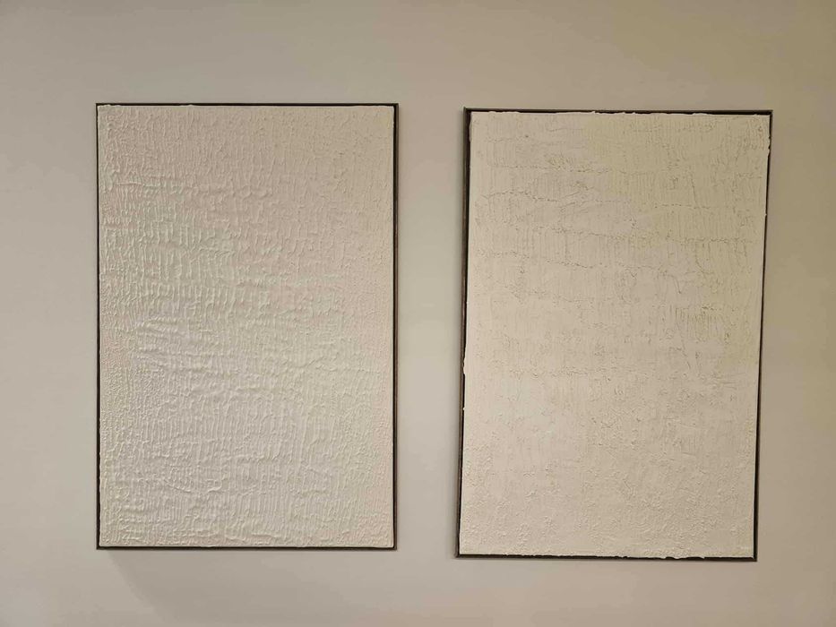 Quadro com textura em gesso 60x90cm-Textured plaster painting 60x90cm