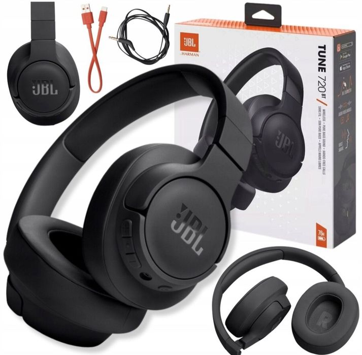 Idealny na prezent Słuchawki bezprzewodowe JBL Tune 720BT Czarny