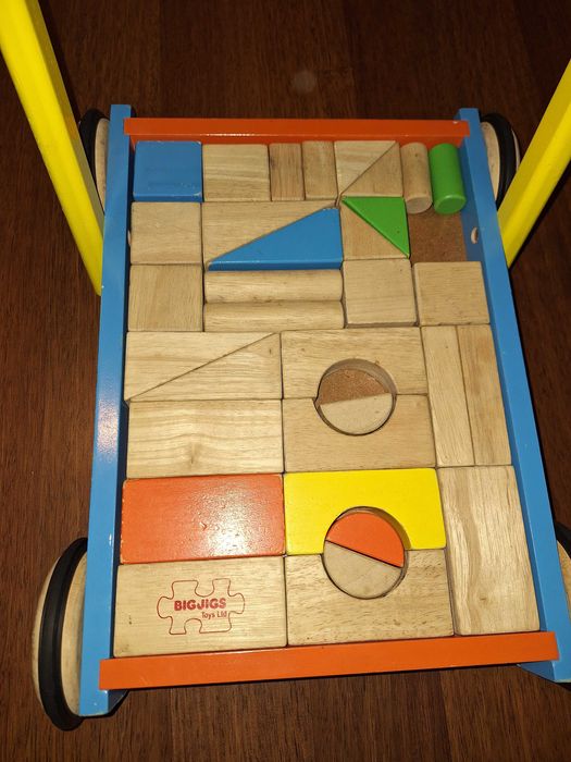 Chodzik pchacz z klockami BIGJIGS