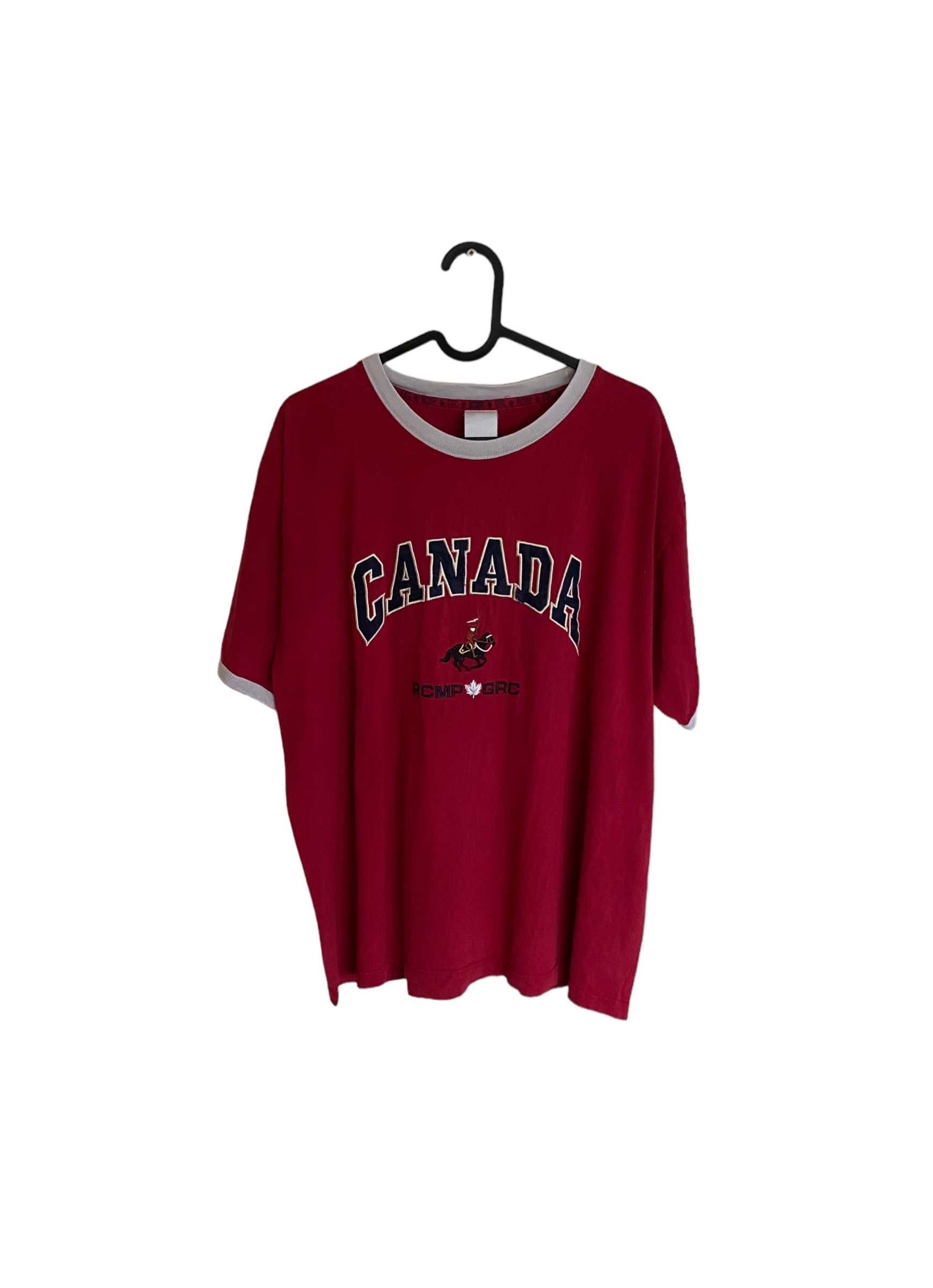 Canada haftowany vintage t-shirt, rozmiar M, stan bardzo dobry