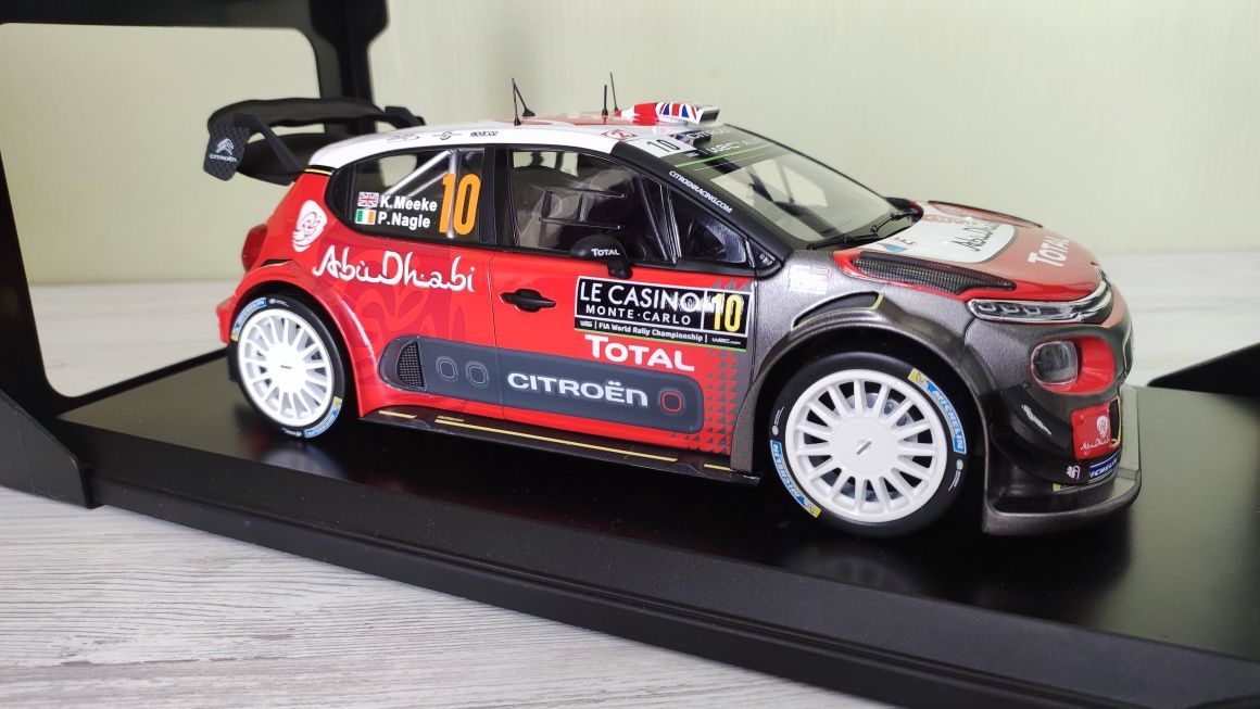 Коллекционная модель Citroen C3 WRC Rally Monte Carlo Norev 1:18