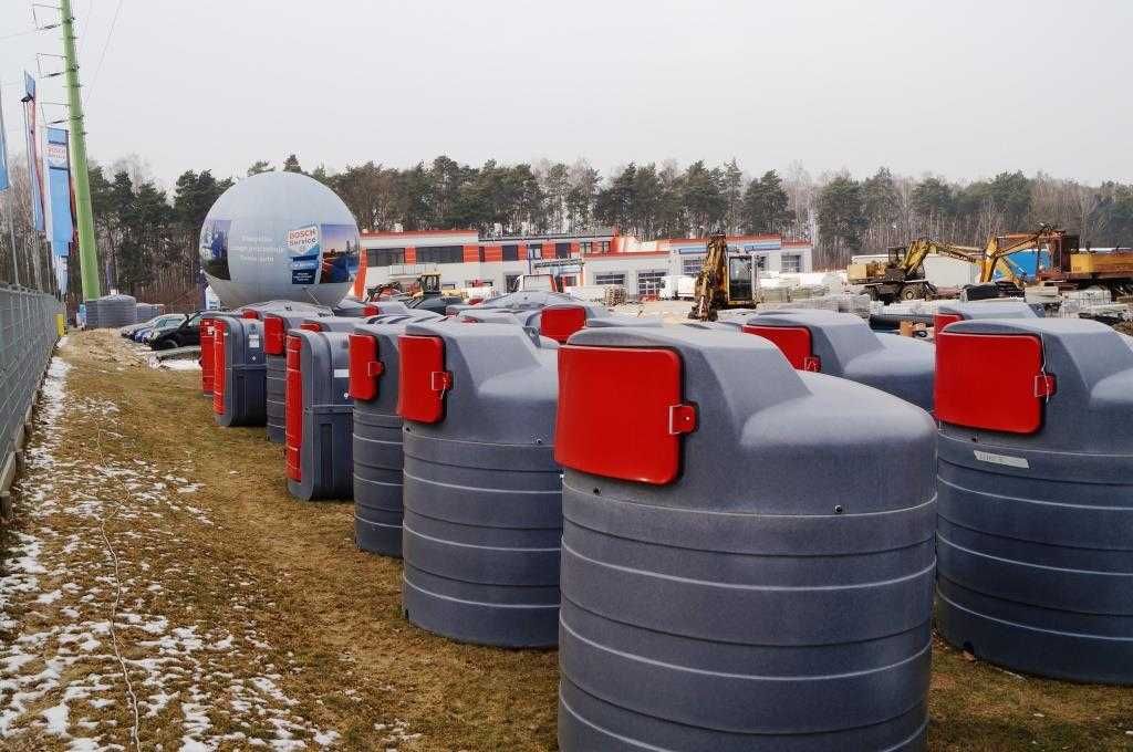 HIT Zbiornik dwupłaszczowy na paliwo SiBUSO 1500 l ON Diesel ŁOWICZ