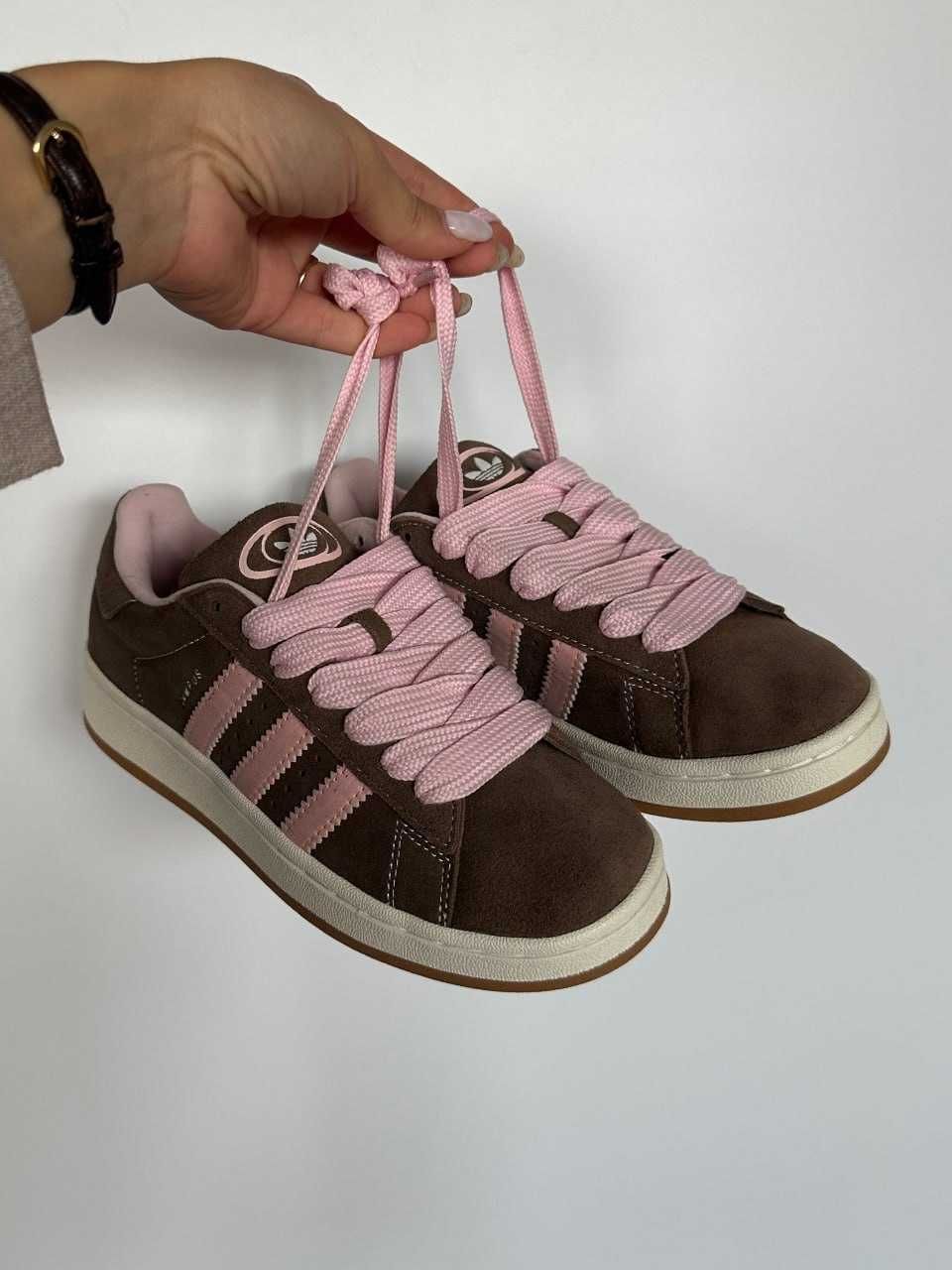 Женские кроссовки Adidas Campus 00s Brown Pink 36-41 Хит Осени 2023!