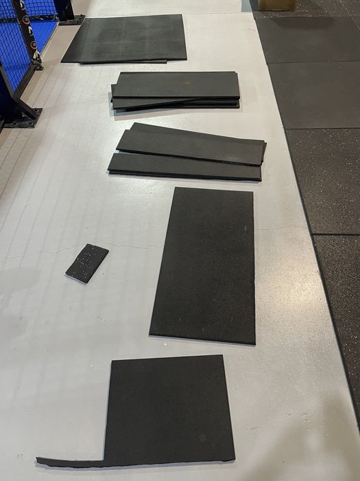 2 Tapetes de borracha 1x1x15mm