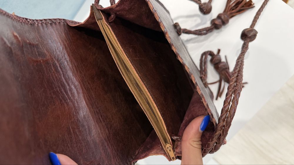 Сумка зі шкіри варана