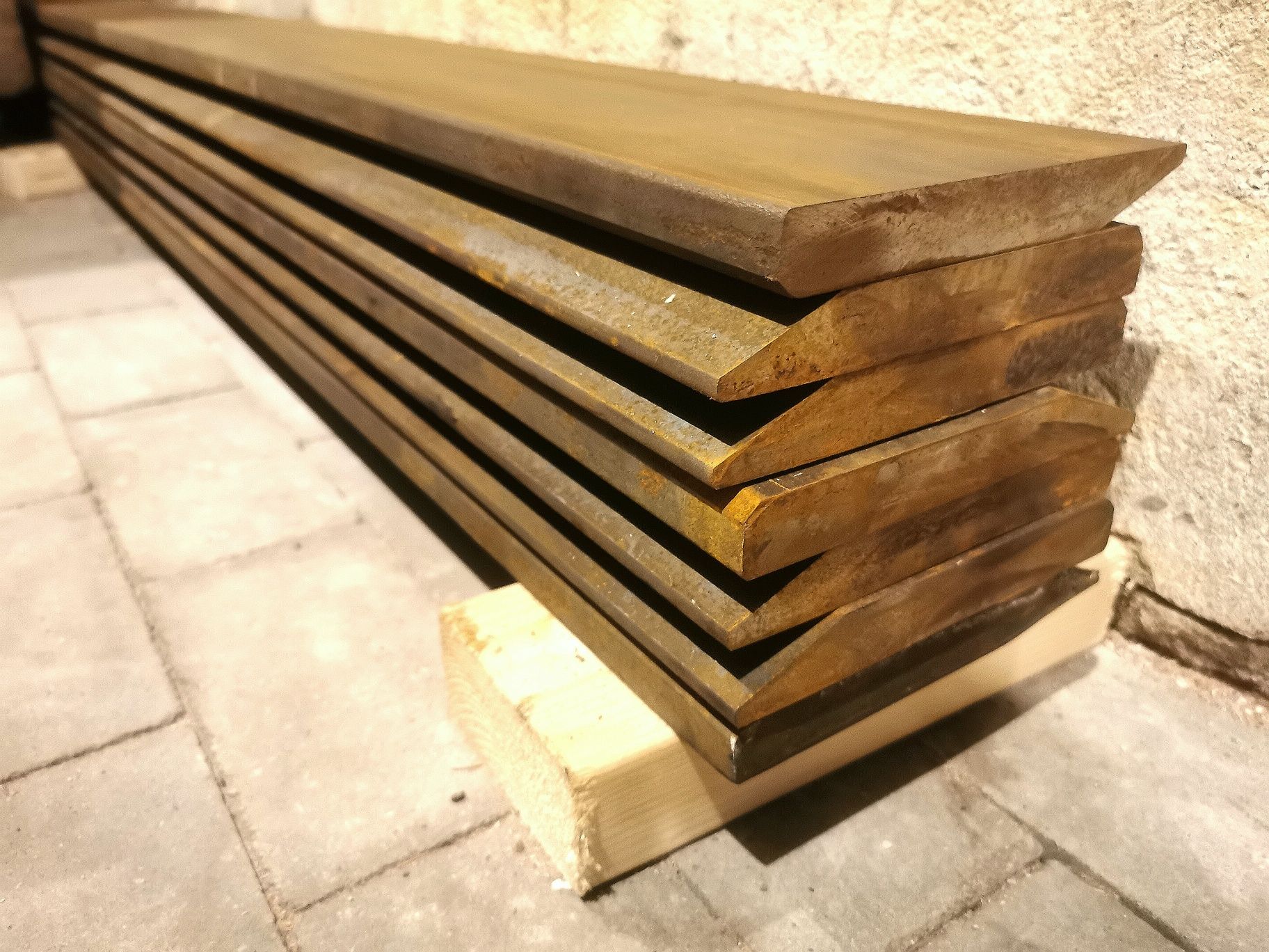 Lemiesz do łyżki 150x16 HARDOX, łyżka, skarpówka, ładowarka, koparki