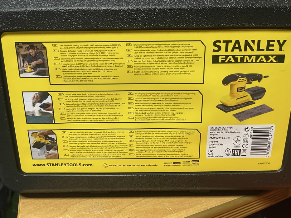 Lixadora stanley fatmax nova