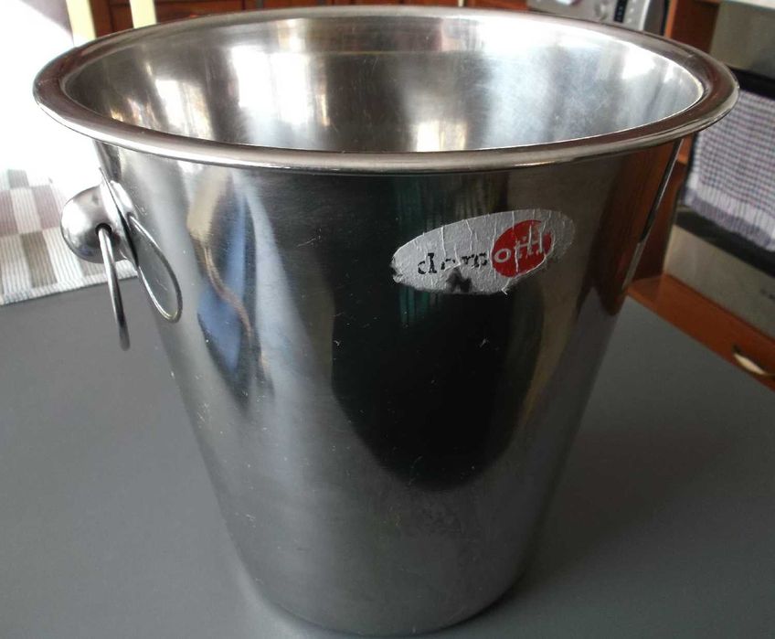 Wiaderko Pojemnik na lód do szampana wina Cooler Inox DOMotti poj. 4l.