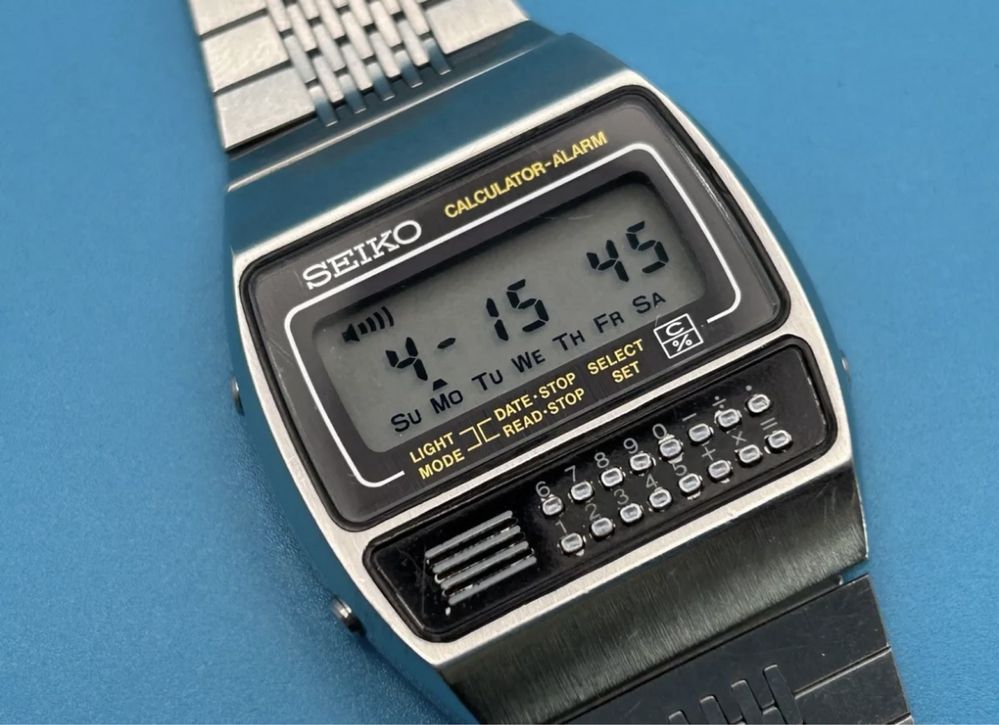Zegarek Seiko  Vintage lcd z 1980 + dodatki unikat