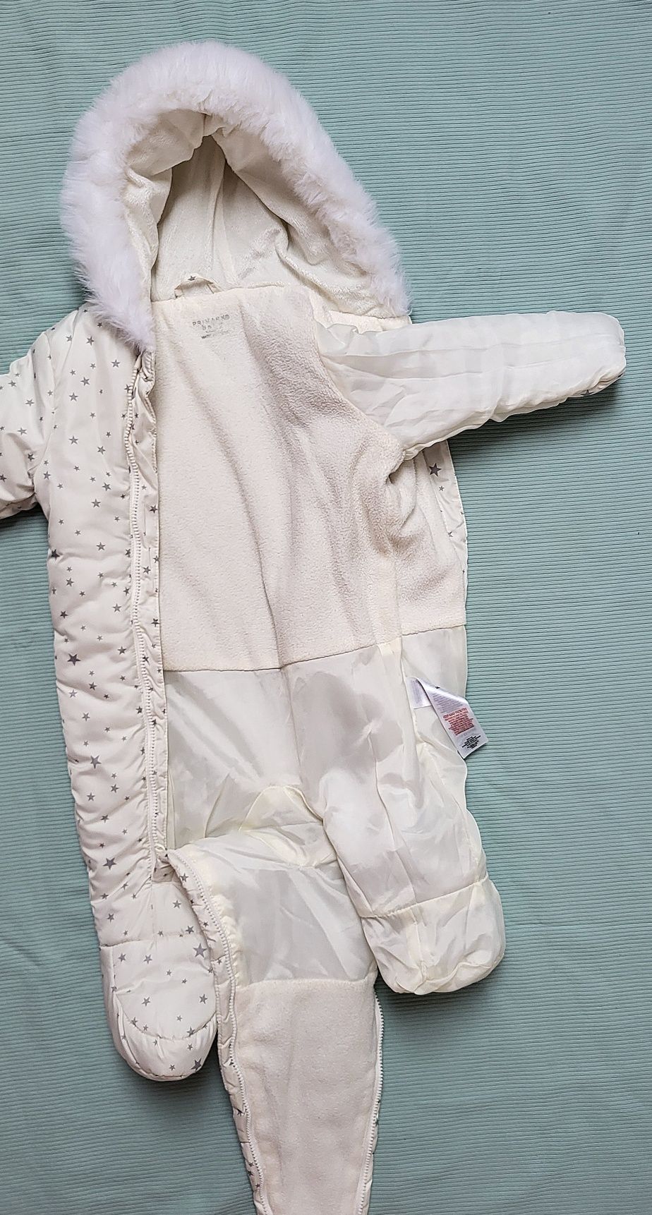 Kombinezon Primark r.68 + czapka r.42