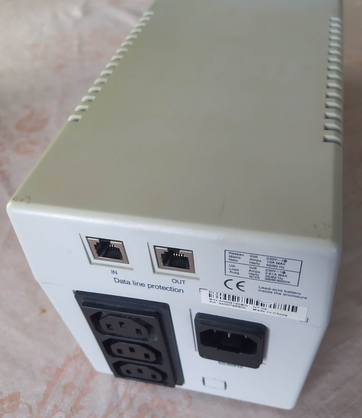 Блок безперебійного живлення UPS MGE NOVA 600AVR
