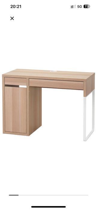 Biurko IKEA Micke 105x50  kolor dąb bielony