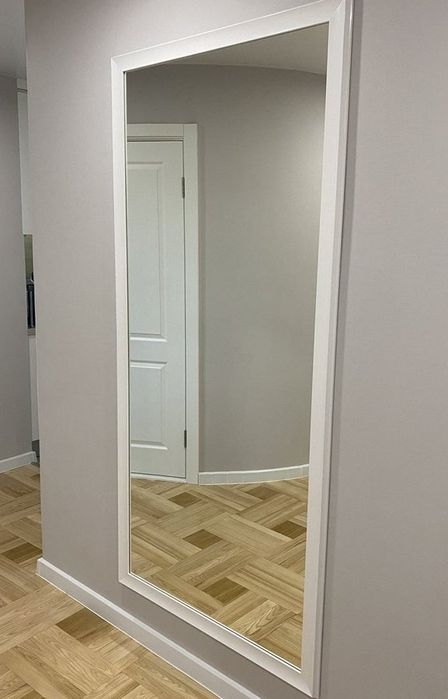 Зеркало от 700гр.м.кв. Любые размеры. Лакабель ультро бел. Бронза.