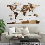 Mapa do Mundo 3D em portugues