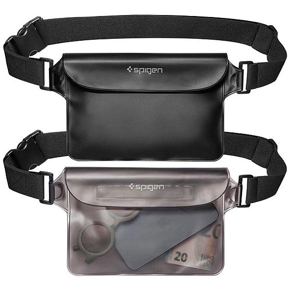 Torba Spigen Aqua Shield A620 wodoodporna biodrowa IPX8 - czarna 2 szt