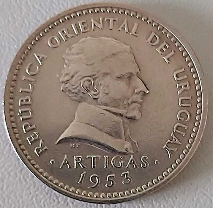 10 Centésimos de 1953 do Uruguai, Artigas