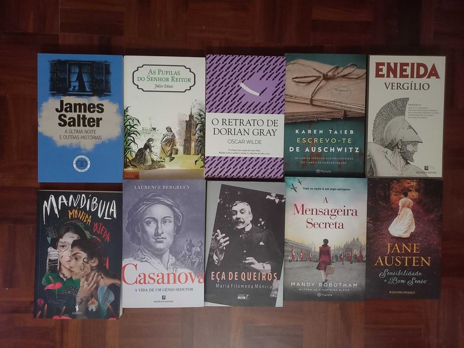 Lote de 80 livros (ficção)