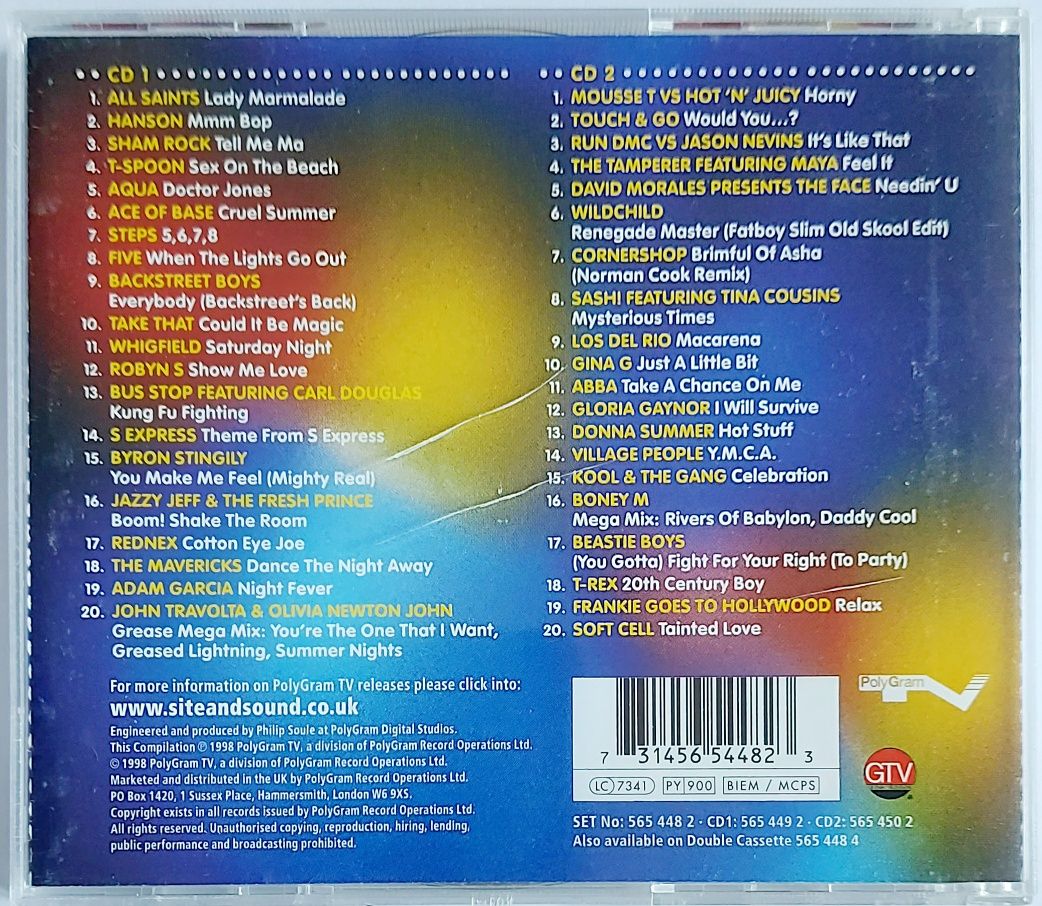 40 Party Anthems 2CD 1998r Aqua Ace Of Base Los Del