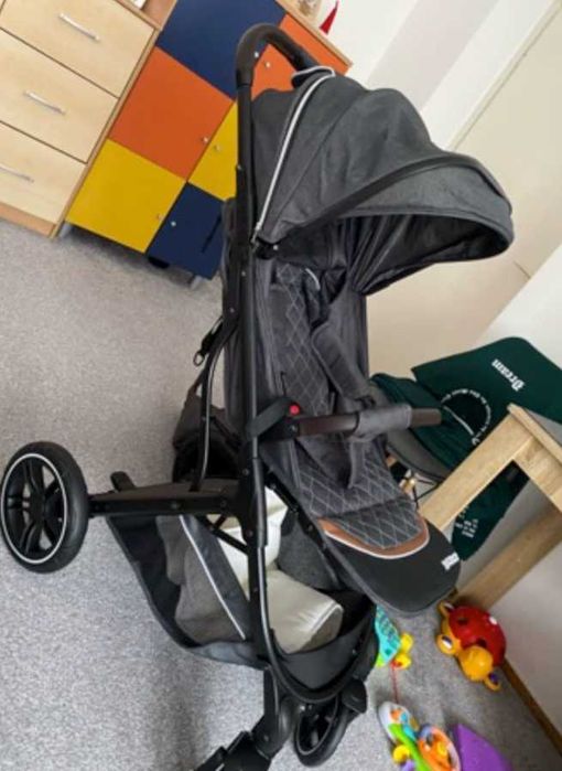 Wózek spacerowy lekki, składany, amortyzacja + dodatki