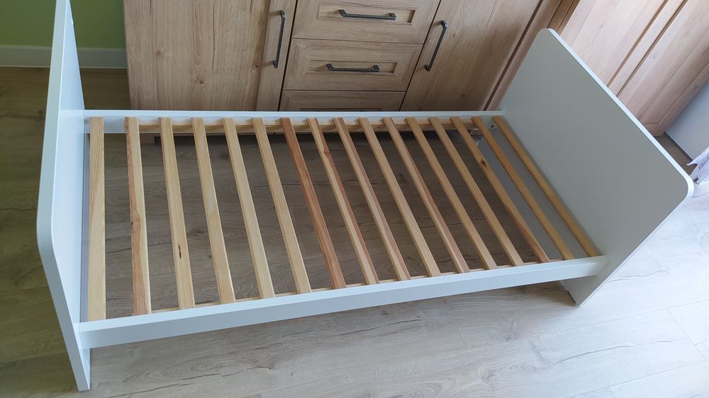 Łóżeczko dziecięce białe IKEA z materacem 140x70 Hevea Baby Max