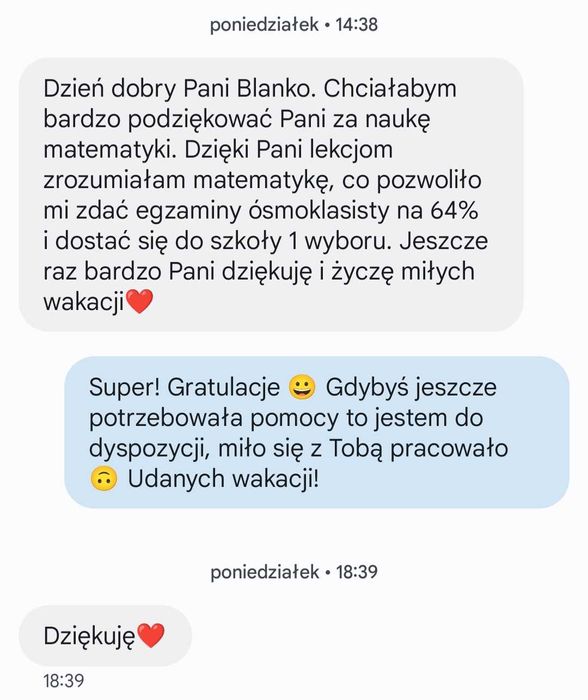 Korepetycje matematyka - szkoła podstawowa ONLINE