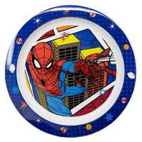Spiderman Talerz Plastikowy Płaski Do  Mikrofalówki