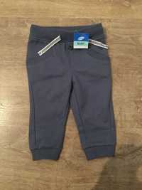 Nowe dresowe ciemnoniebieskie spodnie Pepco 68 z metkami dla chłopca