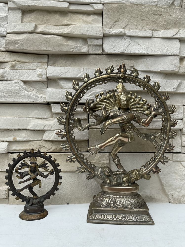 Rzeźba figura Indie Hinduizm Bogini Shiva Bóstwo mosiadz