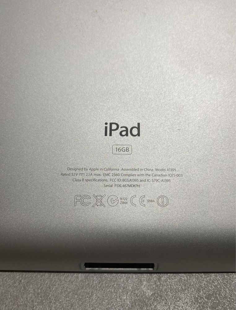 Планшет apple ipad 2 a1395/ на запчастини! D949