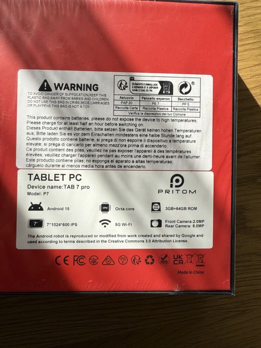 TronPad tab7pro 3/64 gb 5G