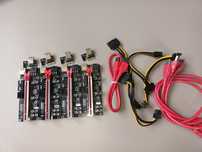 Riser 009s PLUS Black Czarny PCI-E 1x-16x USB3.0 - 8 kondensatorów 55c