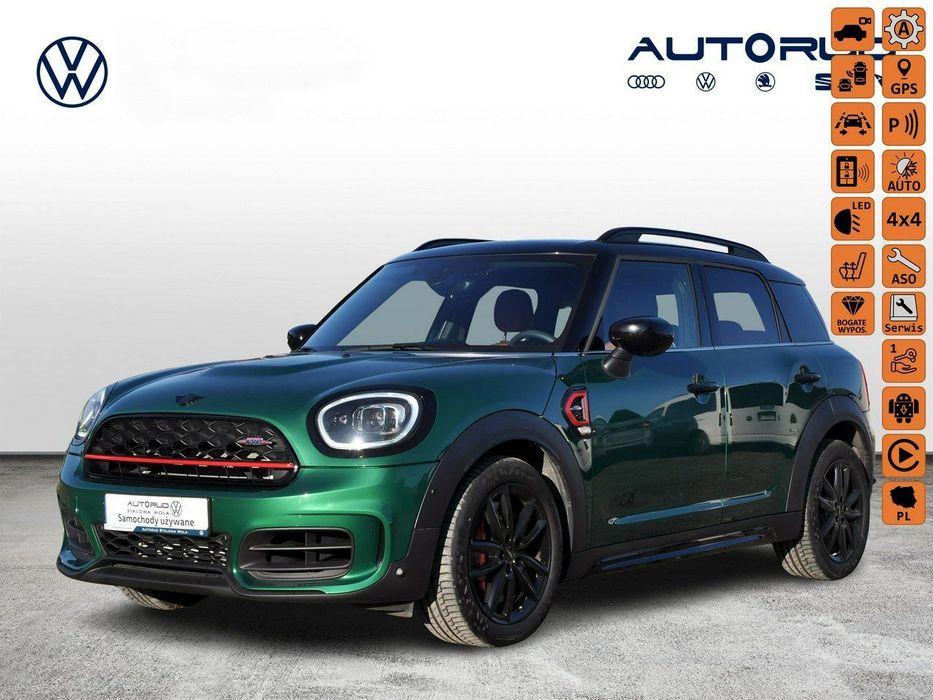 MINI John Cooper Works Countryman JCW 306KM ALL4 Panorama Kamera Gwar. Serwis 1wł SalonPL FV