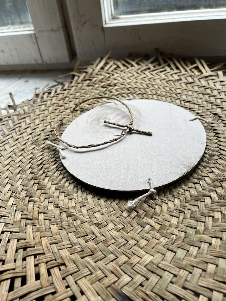 Nowe słomiane lustro boho Ikea 50cm okrągłe