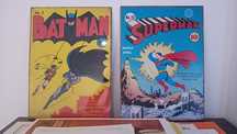 Poster metálico Batman e Superman