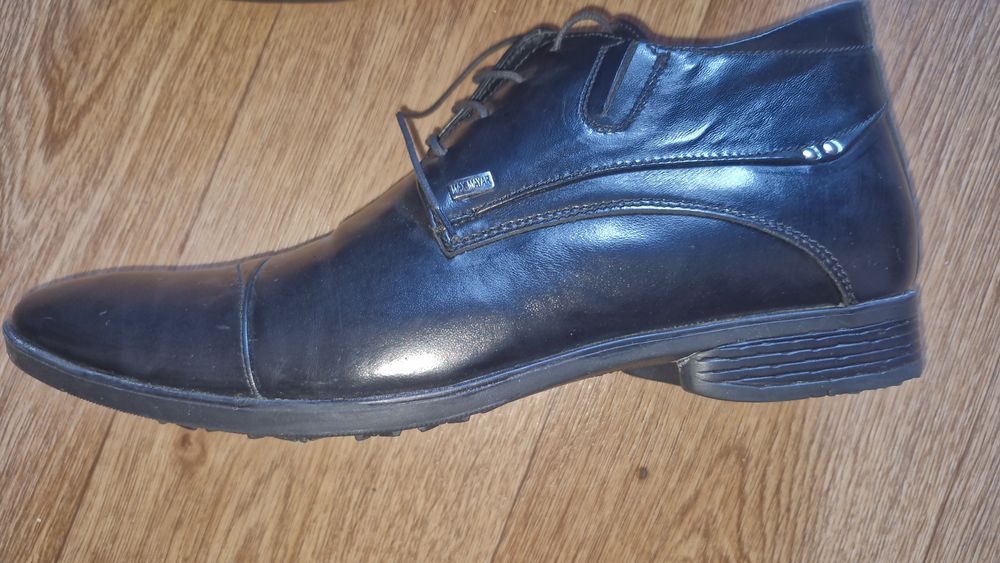 Нові чоловічі шкіряні зимові черевики (туфлі)