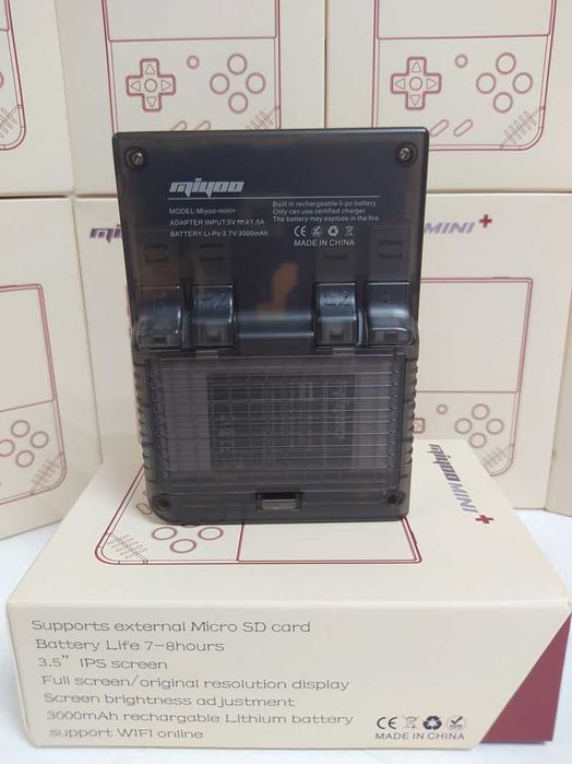 Карманна PSP приставка Miyoo Mini Plus 64GB Black Денди Play Station 1