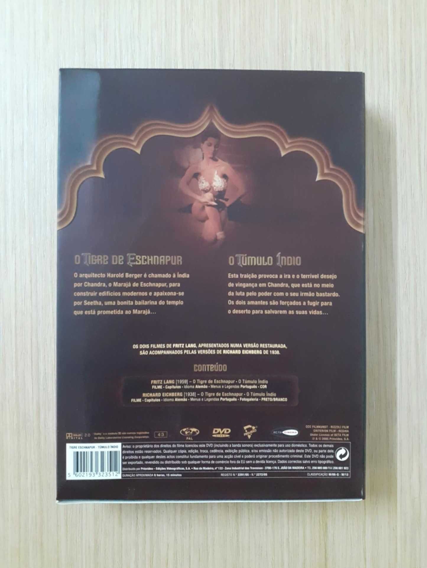 Pack: O Tigre de Eschnapur / O Túmulo Índio (4x DVD)