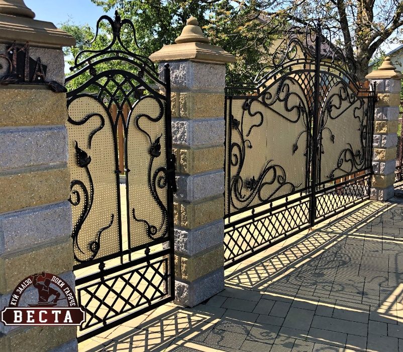 Ковані вироби. Огорожа, Ворота, Брама, Балкон, Мангал, Сходи, Перила.